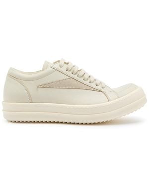 Rick Owens Vintage Paneled Leather Sneakers - White