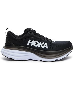 Hoka One One Bondi 8 Mesh-Knit Trainers - Black