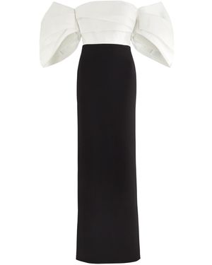 Solace London Arla Off-The-Shoulder Gown - Black
