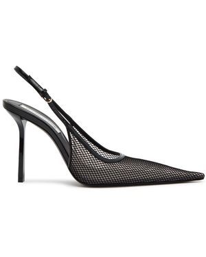 Victoria Beckham 100 Mesh Slingback Court Shoes - Black