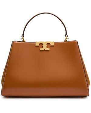 Tory Burch Eleanor Leather Top Handle Bag - Brown