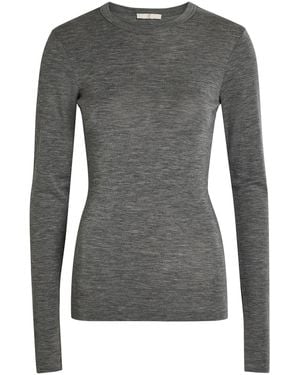 Rohe Crew-Neck Merino Wool T-Shirt - Grey