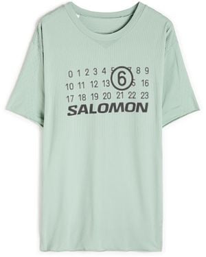MM6 MAISON MARGIELA X SALOMON Logo-Printed Stretch-Jersey T-Shirt - Green