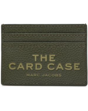 Marc Jacobs The Card Case Grained Leather Card Holder - Green