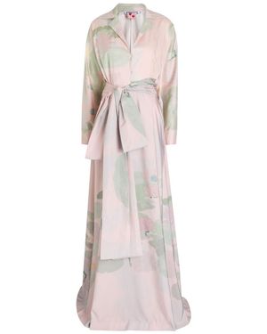 BERNADETTE Beatrice Printed Stretch-Cotton Maxi Shirt Dress - Pink