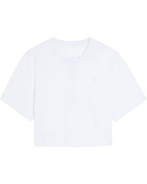 On Shoes Train-T Crop Logo Jersey T-Shirt - White