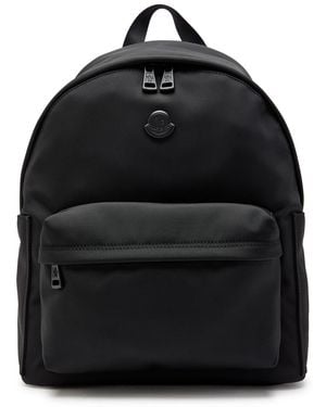 Moncler Pierick Logo-Appliquéd Canvas Backpack - Black