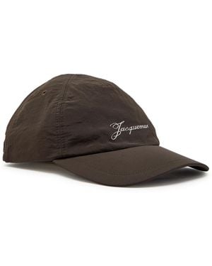 Jacquemus La Casquette Baluchon Logo Nylon Cap - Brown