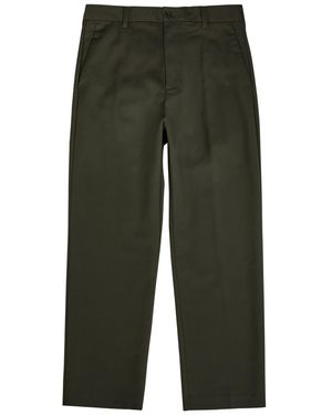 NN07 Ivan Straight-Leg Cotton-Blend Pants - Green