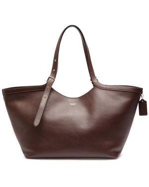 COACH Gramercy Grained Leather Tote - Brown
