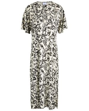 Day Birger et Mikkelsen Hazel Printed Jersey Midi Dress - White