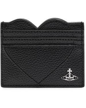 折りたたみ財布 Vivienne Westwood Heart Card Holder Black 5403000AWL001NN401 Vivienne Westwood Heart Cardholder | Black | FARFETCH SG