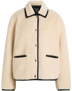 Anine Bing Camden Teddy Jacket - Natural