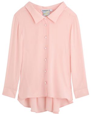 BERNADETTE Guido Silk Crepe De Chine Shirt - Pink