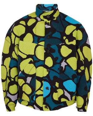 Homme Plissé Issey Miyake Printed Pleated Jacket - Multicolour