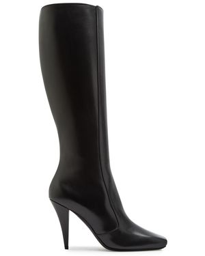 Givenchy Shark 95 Leather Knee-High Boots - Black