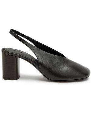 Lemaire Glove 80 Leather Slingback Court Shoes - Black