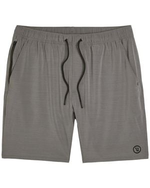 Vuori Elevate Kore Lined 7 Stretch-Jersey Shorts - Gray