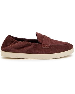 Tory Burch Ballet Sport Suede Loafers - Red