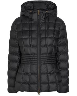 Moncler Engoulevent Hooded Quilted Shell Jacket - Black