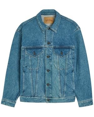 Blue Blue Japan Panelled Denim Jacket - Blue