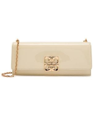 Givenchy Liquid Small Patent Leather Shoulder Bag - Natural