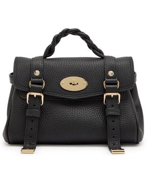 Mulberry Mini Alexa Grained Leather Cross-Body Bag - Black
