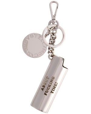 Stella McCartney About F**King Time Lighter Case Keyring - White