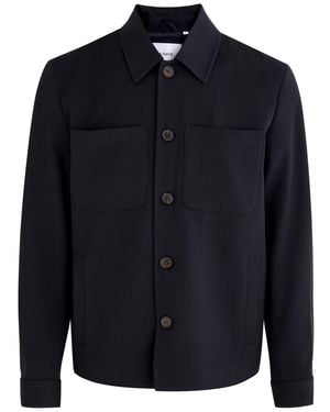 Les Deux Marseille Hybrid Twill Jacket - Blue