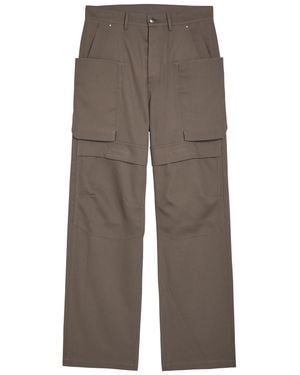 Rick Owens Stefan Wool Cargos - Brown
