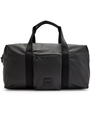 BOSS Rubber Holdall Bag - Black