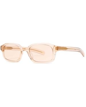 FLATLIST EYEWEAR Hanky Rectangle-Frame Sunglasses - White
