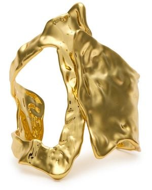 Alexis Brut Asymmetric 14Kt-Plated Cuff - Metallic