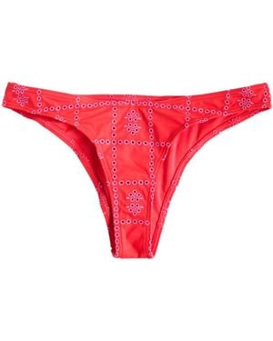 Damson Madder Embroidered Bikini Briefs