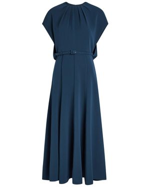 Roland Mouret Light Cady Crepe Midi Dress - Blue