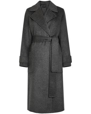 JOSEPH Arline Wool And Cashmere-Blend Trench Coat - Grey