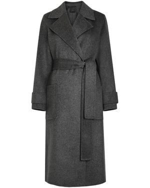 JOSEPH Arline Wool And Cashmere-Blend Trench Coat - Grey