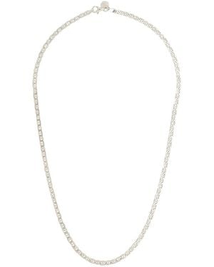 Daisy London Infinity Recycled Sterling Chain Necklace - White