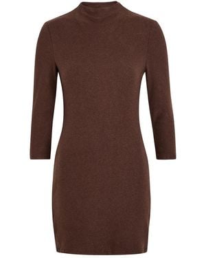Reformation Camille Lyocell-Blend Mini Dress - Brown