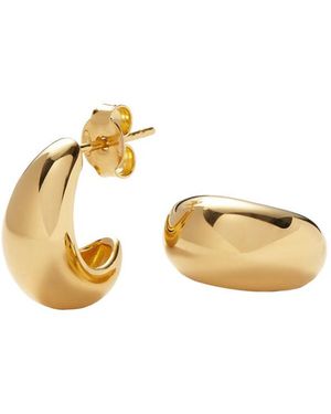 Missoma Savi Dome Small 18kt -plated Hoop Earrings - Metallic