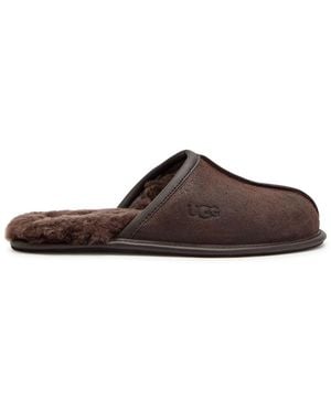UGG Scuff Suede Slippers - Brown