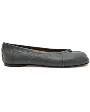 Maison Margiela Tabi Leather Ballet Flats - Gray