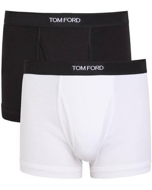 Tom Ford Stretch-Cotton Boxer Briefs - Black