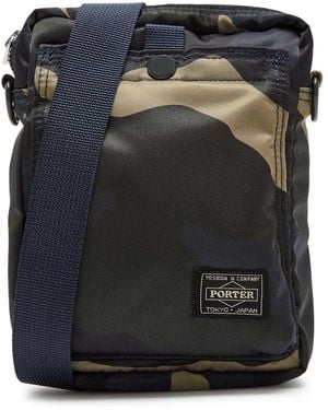 Porter-Yoshida and Co Counter Shade Camouflage Nylon-Twill Shoulder Bag - Black