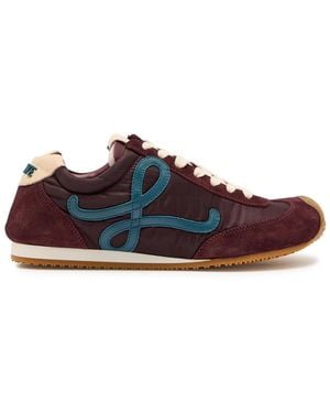 Loewe Ballet Runner 2.0 Panelled Nylon Trainers - Red