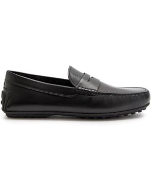 Tod's City Gommino Leather Loafers - Black