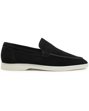 Aurélien Yacht Suede Loafers - Black
