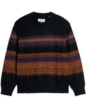 Wax London Wilde Striped Wool-Blend Sweater - Black