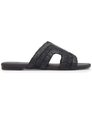 Castañer Philipa Raffia Sandals - Black