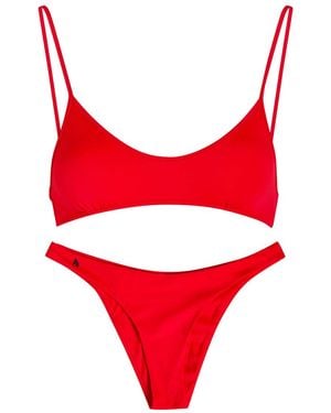 The Attico Stretch-Polyamide Bikini - Red
